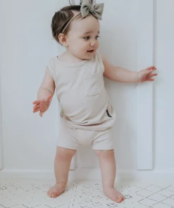 Little Bipsy Shell Ribbed Biker Shorts