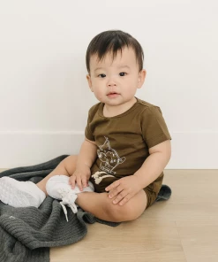 Mebie Baby Explore Olive Green Tee