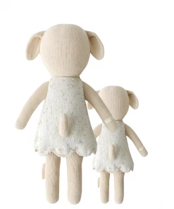 Cuddle And Kind Dolls + Plushies Mia The Dog Knit Handcrafted Regular Doll