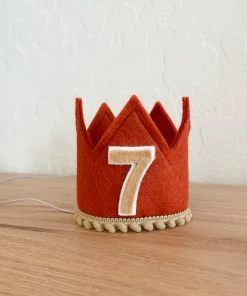 Cutest Little Party # 7 Copper Felt + Toast Pom Trim + Toast/white Crown
