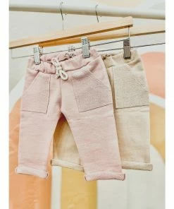 Evelina Apparel Blush French Terry Sweatpants Bottoms