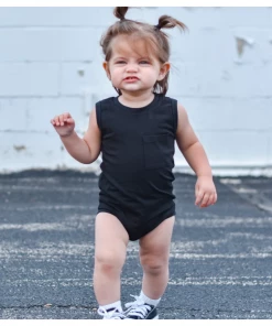 Little Bipsy Bodysuits Black Tank Bodysuit Onesie