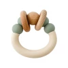 Pretty Please Teethers Eucalyptus Orbit Teething Ring Rattle Toy