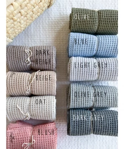 Evelina Apparel Beige Waffle Pacifier Blanket Pacifier Goods