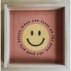 Emrose Decor Terracotta Focus On Good Smiley Wooden Sign