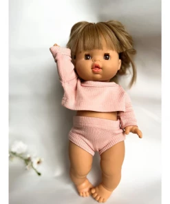 Light Pink Shirt + Bloomer Minikane Set Dolls + Plushies