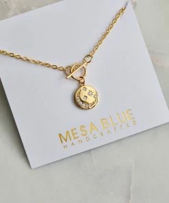 Mesa Blue Moon + Star Toggle Necklace