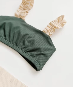 Orcas Lucille Deep Sea Strap Bandeau Bikini Set Swim