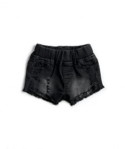 Little Bipsy Bottoms Black Cut Off Distressed Denim Shorties