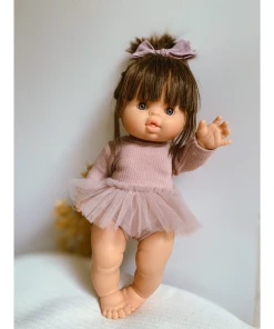 Dusty Mauve Romper + Tutu Set Minikane Clothing