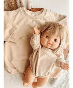 Minikane Cream Oversized Romper Sweater