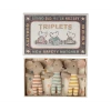 Maileg Dolls + Plushies Baby Triplet Mice In A Box Toy 1 Maileg Dolls + Plushies Baby Triplet Mice In A Box Toy