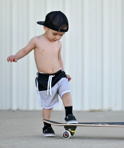 Little Bipsy Bottoms Monochrome Hybrid Swim + Walking Shorts