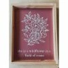 Emrose Decor Dark Mauve Wildflower Sign