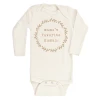Tenth + Pine Mama's Favorite Human Clay + Natural Organic Long Sleeve Onesie 2 Tenth + Pine Mama's Favorite Human Clay + Natural Organic Long Sleeve Onesie