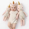 Cuddle And Kind Ella The Unicorn Knit Handcrafted Little Doll Dolls + Plushies