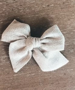 Mae + Skye Hazel Wood Mini Pinwheel Bow Hair Clip Headwear