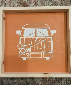 Emrose Vintage Love Bus Peach Sign