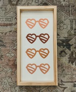 Emrose Heart Shaped Sunglasses Retro Sign Decor