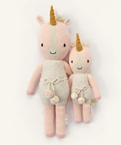 Cuddle And Kind Ella The Unicorn Knit Handcrafted Little Doll Dolls + Plushies