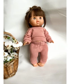 Dolls + Plushies Blush Pink Two Piece Minikane Lounge Set
