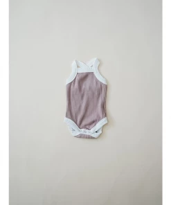 Orcas Lucille Bodysuits Taupe Mauve Tank Bodysuit