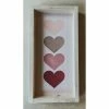 Emrose Decor Ombré Pink Hearts Stacked Wooden Sign