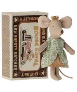 Maileg Little Sister Mouse In A Matchbox Toy