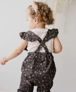 Jamie Kay Peony Floral Organic Cotton Pincord Lucy Romper