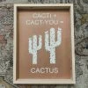 Emrose Cacti + Cact-you = Cactus Dark Mauve Sign