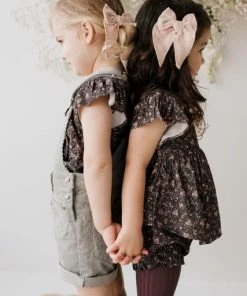 Jamie Kay Headwear Peachy Organic Cotton Muslin Hair Bow Clip