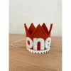 Cutest Little Party | One | Copper Felt + White Pom Trim + White Crown