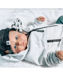 Little Bipsy White Pullover Windbreaker Outerwear