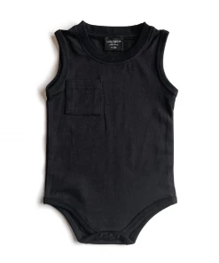 Little Bipsy Bodysuits Black Tank Bodysuit Onesie