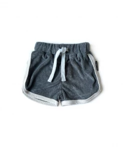 Little Bipsy Bottoms Slate Blue Terry Track Shorts