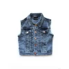 Little Bipsy Outerwear Light Wash Denim Vest