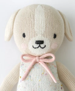 Cuddle And Kind Dolls + Plushies Mia The Dog Knit Handcrafted Regular Doll