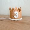 Cutest Little Party # 3 Toast Felt + White Pom Trim + White Crown