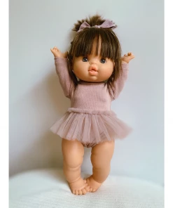 Dusty Mauve Romper + Tutu Set Minikane Clothing