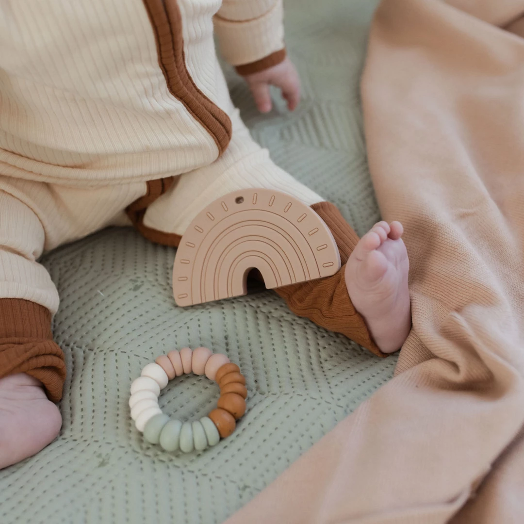 Pretty Please Teethers Toys Mahogany Rose Rainbow + Rays Teether Toy 4 Pretty Please Teethers Toys Mahogany Rose Rainbow + Rays Teether Toy