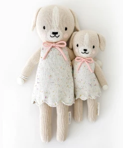 Cuddle And Kind Dolls + Plushies Mia The Dog Knit Handcrafted Regular Doll