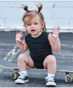 Little Bipsy Bodysuits Black Tank Bodysuit Onesie