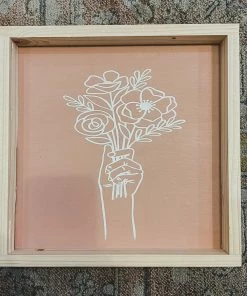 Emrose Decor Floral Bouquet Mauve Sign