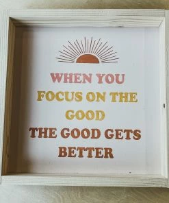 Emrose Decor Focus On The Good Sign