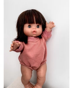 Dolls + Plushies Watermelon Pink Long Sleeve Romper Minikane Clothing