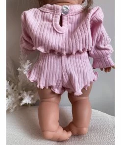 Pastel Pink Ruffle Shirt + Bloomer Minikane Set Dolls + Plushies