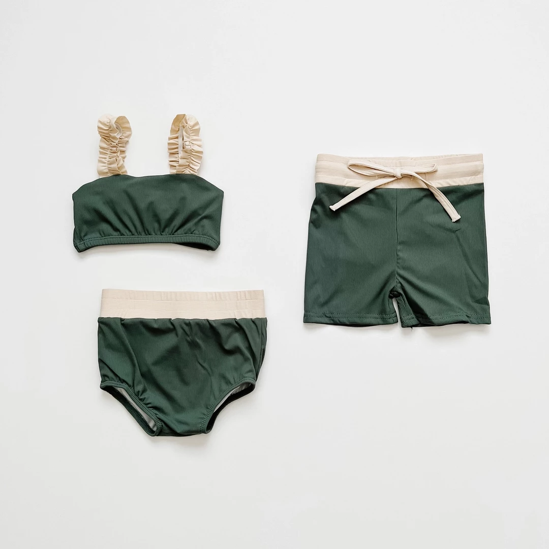 Orcas Lucille Deep Sea Strap Bandeau Bikini Set Swim 6 Orcas Lucille Deep Sea Strap Bandeau Bikini Set Swim