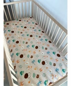 Retro Beach Muslin Crib Sheet - Arrows & Bow X Joss + J