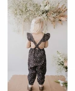Jamie Kay Peony Floral Organic Cotton Pincord Lucy Romper