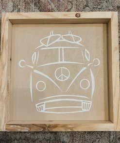 Emrose Decor Vintage Bus Taupe Sign